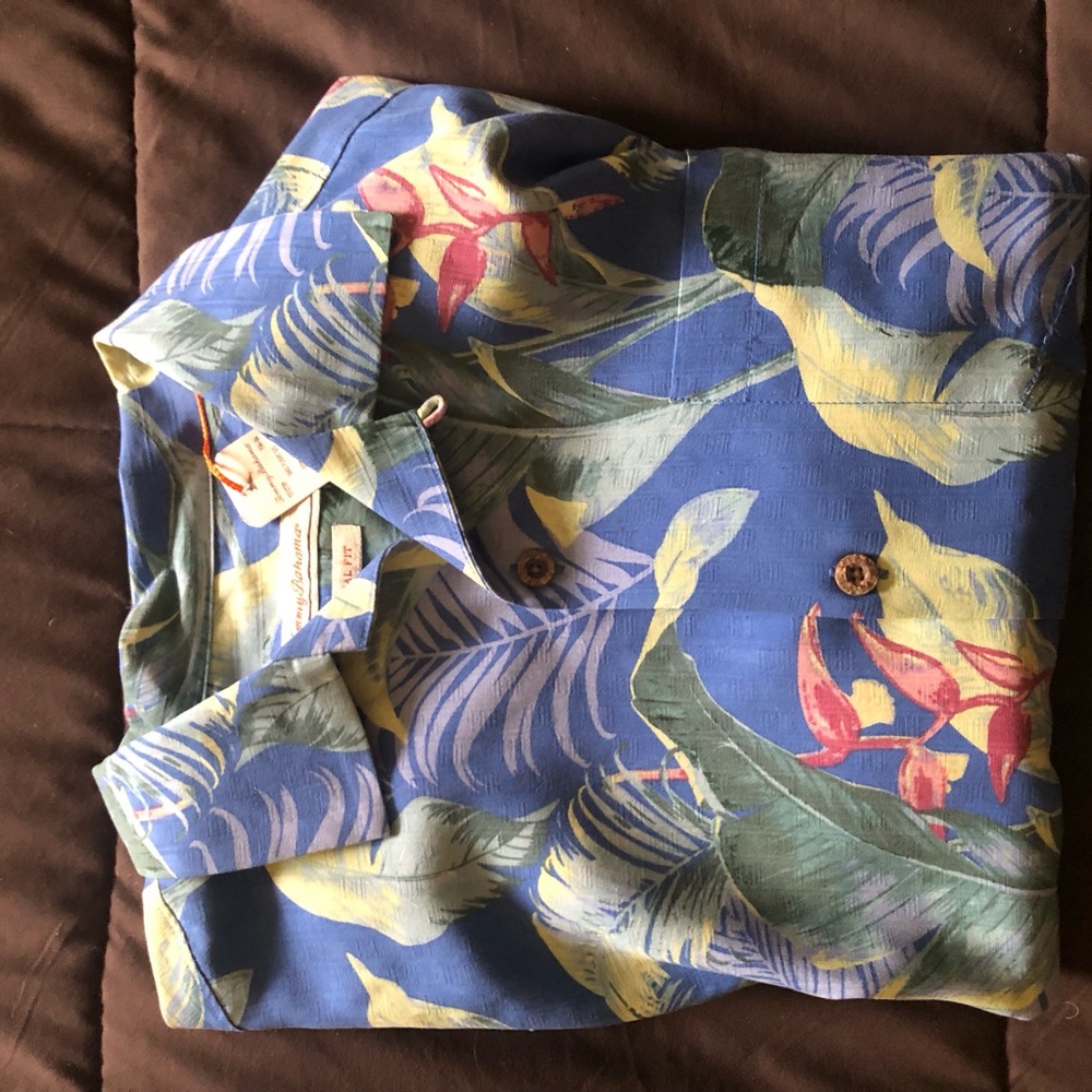 Silk, Tommy Bahama camp shirt